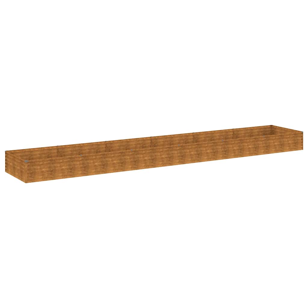 Fioriera Rialzata da Giardino 770x100x36 cm in Acciaio Corten - immagine 7 | SolPatio - Image 7 of 35