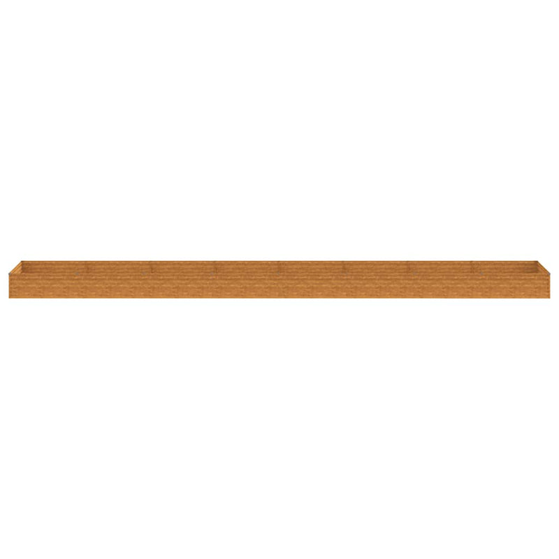 Fioriera Rialzata da Giardino 770x100x36 cm in Acciaio Corten - immagine 20 | SolPatio - Image 20 of 35
