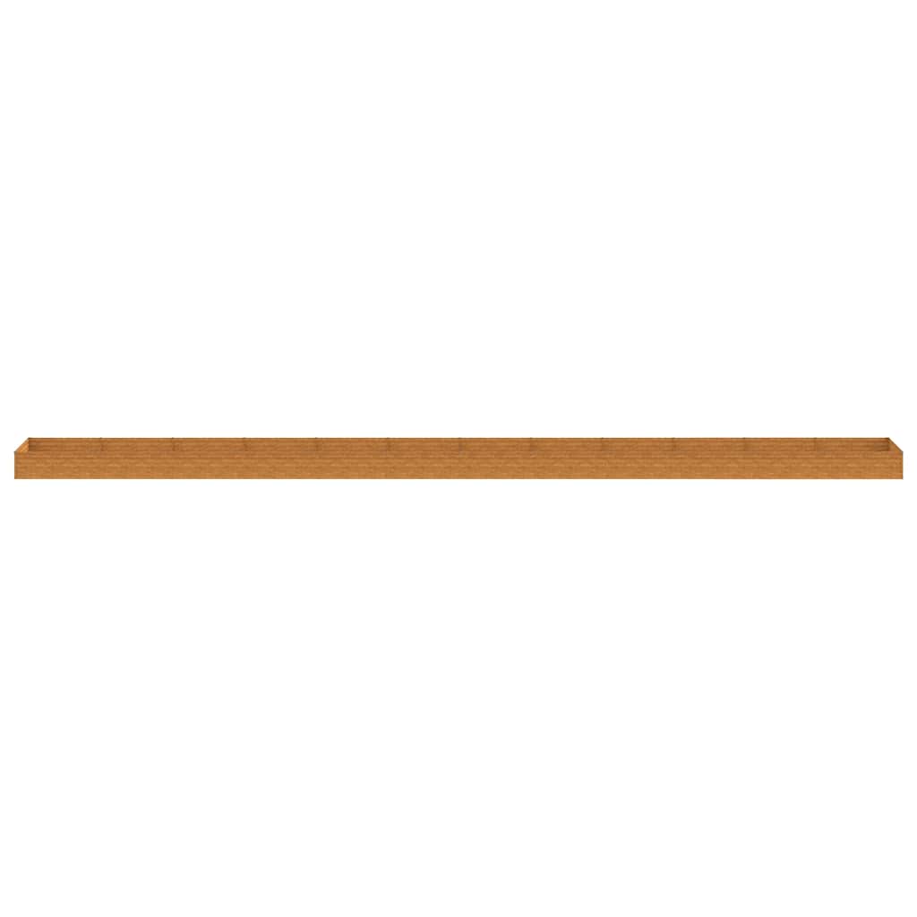 Fioriera Rialzata da Giardino Acciaio Corten 1150×100×36 cm Ruggine - Image 4 of 7