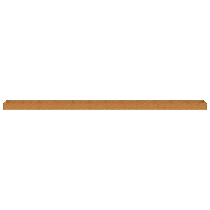 Fioriera Rialzata da Giardino Acciaio Corten 1150×100×36 cm Ruggine - Image 4 of 7