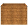 vidaXL Fioriera Rialzata da Giardino 100x100x69 cm in Acciaio Corten - Image 5 of 7