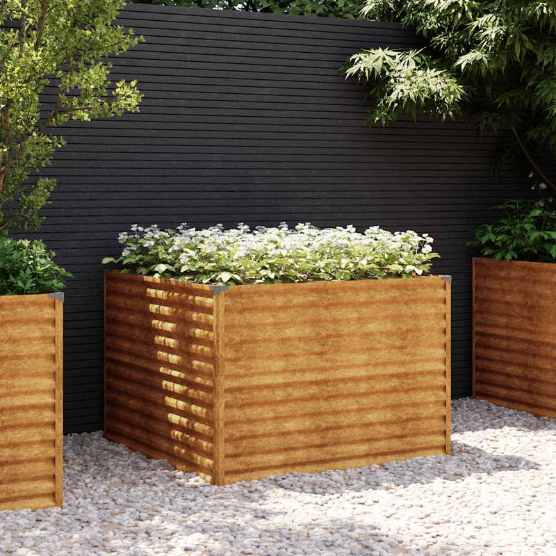Fioriera Rialzata da Giardino 100×100×69 cm in Acciaio Corten - Image 1 of 14