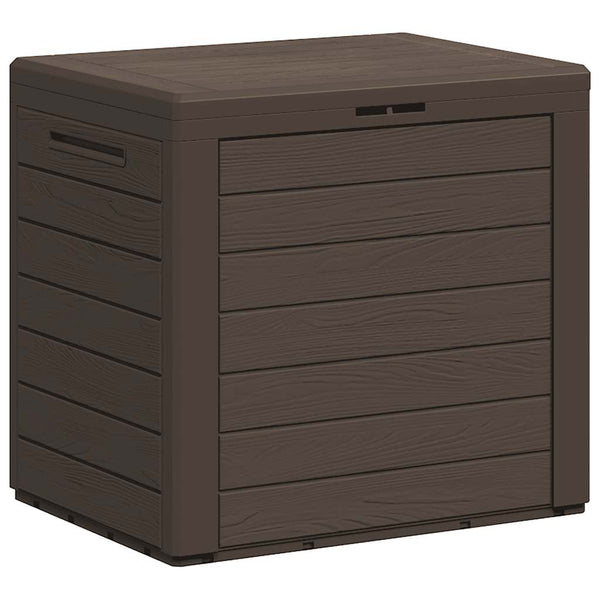 Baule da Giardino in Polipropilene 140 L 58,5x46x55 cm Marrone - immagine 2 | SolPatio