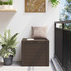 vidaXL Polypropylene Garden Storage Box, 140 L, 58.5x46x55 cm, Brown - Image 3 of 10
