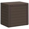 vidaXL Polypropylene Garden Storage Box, 140 L, 58.5x46x55 cm, Brown - Image 7 of 10