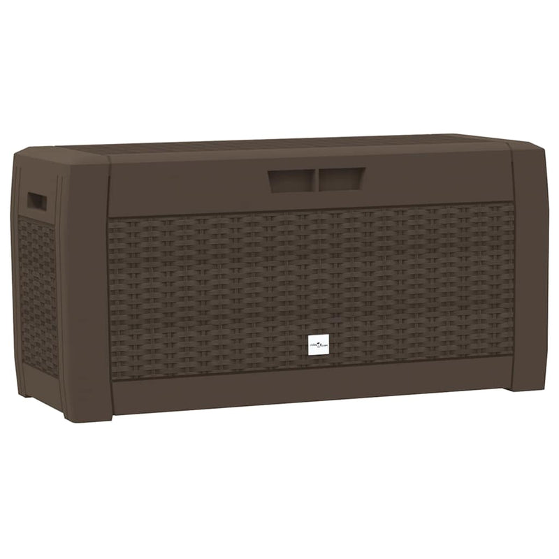 vidaXL Baúl de Jardín de Polipropileno, 310 L, 119x48x60 cm, Marrón - Image 2 of 8