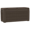 vidaXL Baúl de Jardín de Polipropileno, 310 L, 119x48x60 cm, Marrón - Image 5 of 8