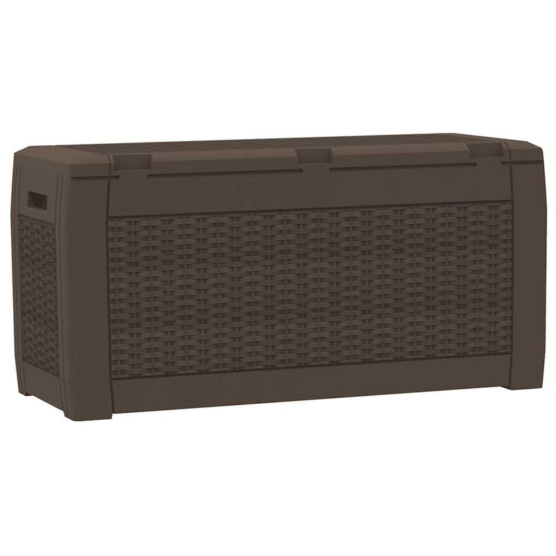 vidaXL Baúl de Jardín de Polipropileno, 310 L, 119x48x60 cm, Marrón - Image 5 of 8