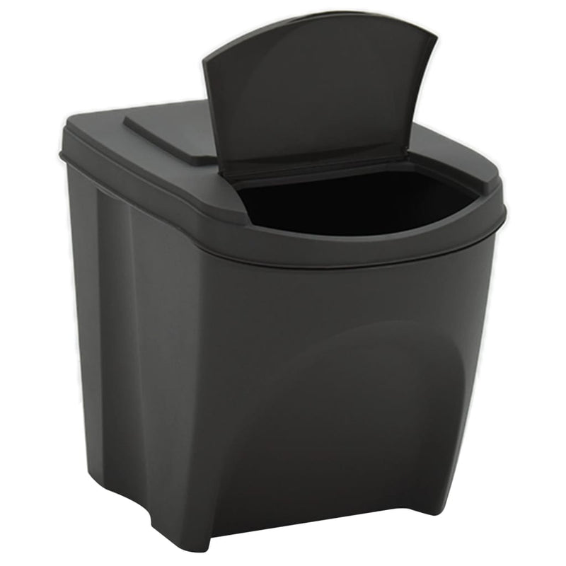vidaXL Contenitori Impilabili Rifiuti 4 pz Grigio 100 L Polipropilene - Image 3 of 7
