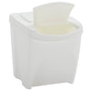 vidaXL Contenitori Impilabili Rifiuti 4 pz Bianco 100 L Polipropilene - Image 4 of 7