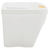 vidaXL Contenitori Impilabili Rifiuti 4 pz Bianco 100 L Polipropilene - Image 5 of 7