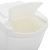 vidaXL Contenitori Impilabili Rifiuti 4 pz Bianco 100 L Polipropilene - Image 6 of 7