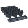 vidaXL Vertical Garden Plant Set in Polypropylene 68.5x19x54.5 cm Anthracite - Image 3 of 8