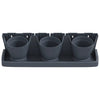 vidaXL Vertical Garden Plant Set in Polypropylene 68.5x19x54.5 cm Anthracite - Image 6 of 8