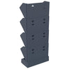 vidaXL Vertical Garden Set, Polypropylene, 4 Pieces, 19.5x11x47.5 cm, Anthracite - Image 4 of 7