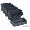 vidaXL Vertical Garden Set, Polypropylene, 4 Pieces, 19.5x11x47.5 cm, Anthracite - Image 5 of 7