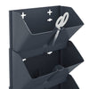 vidaXL Vertical Garden Set, Polypropylene, 4 Pieces, 19.5x11x47.5 cm, Anthracite - Image 6 of 7