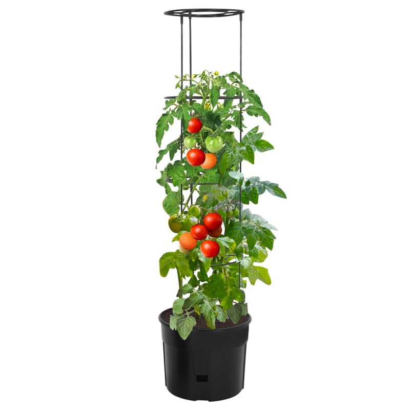 vidaXL Tomato Tower Planter, Polypropylene, 39x150 cm, Anthracite - Image 1 of 4