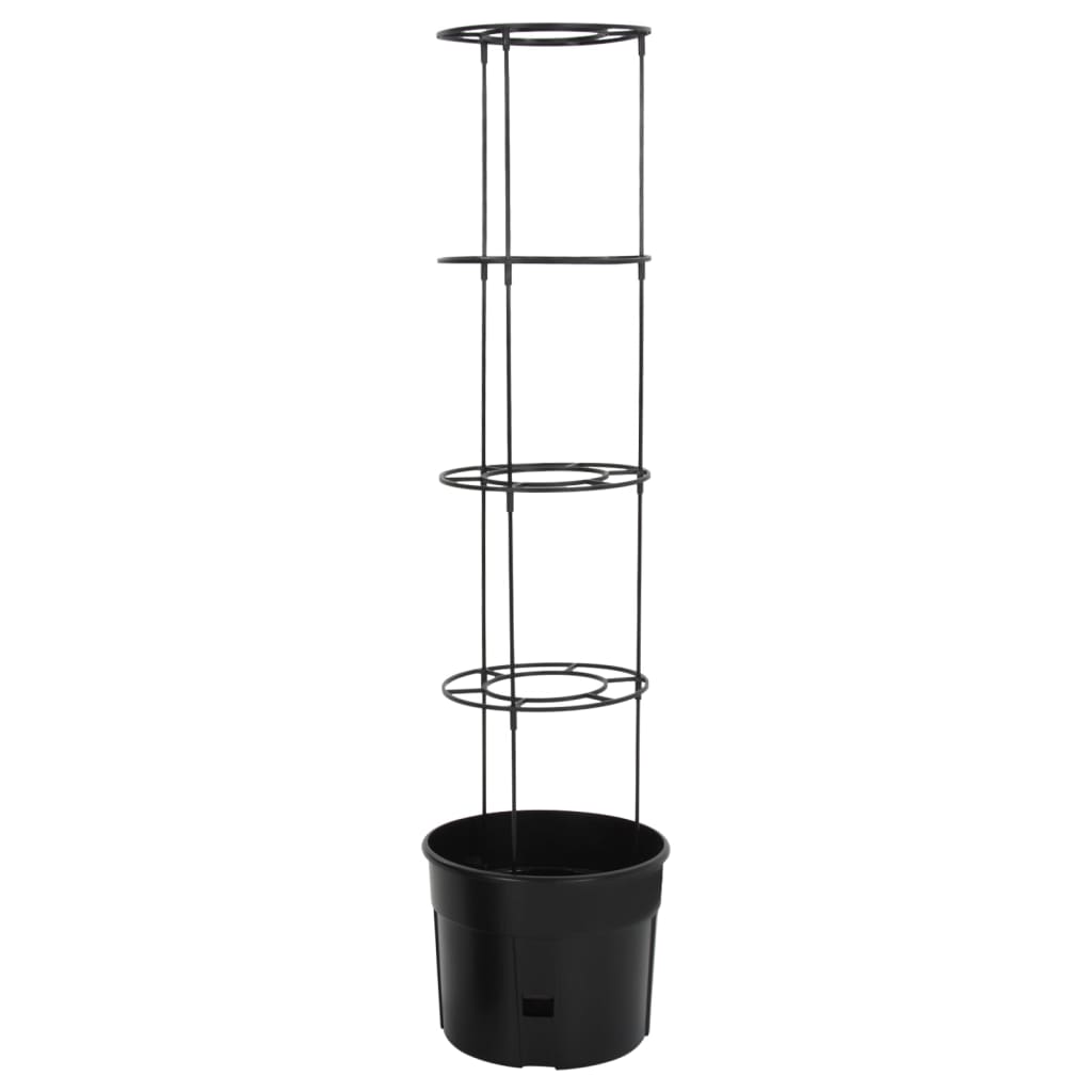 vidaXL Tomato Tower Planter, Polypropylene, 39x150 cm, Anthracite - Image 2 of 4