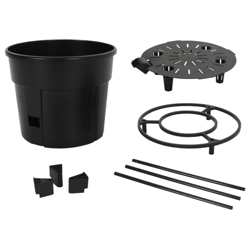 vidaXL Tomato Tower Planter, Polypropylene, 39x150 cm, Anthracite - Image 3 of 4