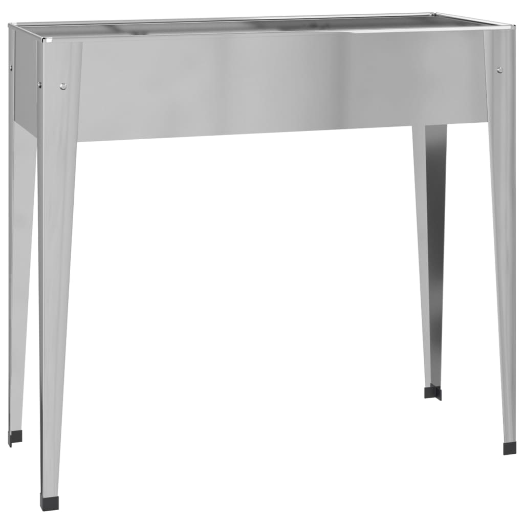 vidaXL Jardinera de Acero Galvanizado 100,5x40,5x90 cm Plata - Image 2 of 5