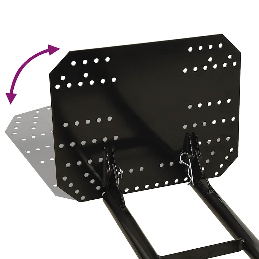 vidaXL Spazzaneve per ATV 150x38 cm Nero - Image 7 of 8