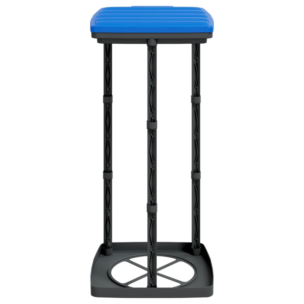 Set 2 Porta Sacchi Spazzatura Pieghevoli 60L - Nero e Blu - immagine 4 | SolPatio - Image 4 of 7