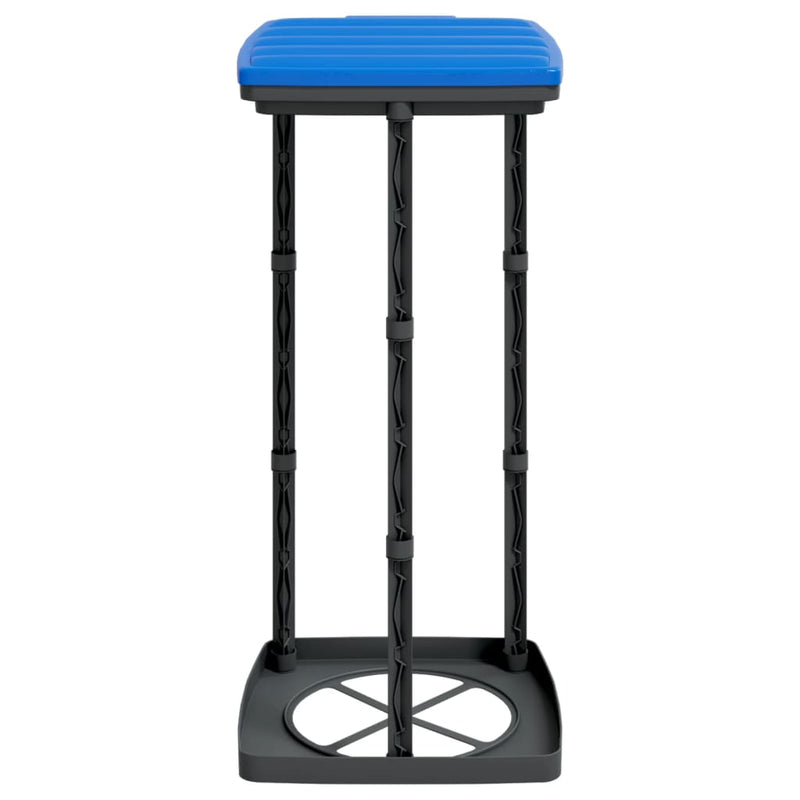 Set 2 Porta Sacchi Spazzatura Pieghevoli 60L - Nero e Blu - immagine 4 | SolPatio - Image 4 of 7
