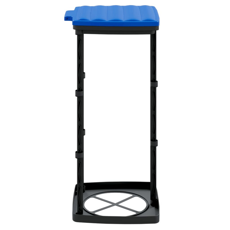 Set 2 Porta Sacchi Spazzatura Pieghevoli 60L - Nero e Blu - immagine 5 | SolPatio - Image 5 of 7