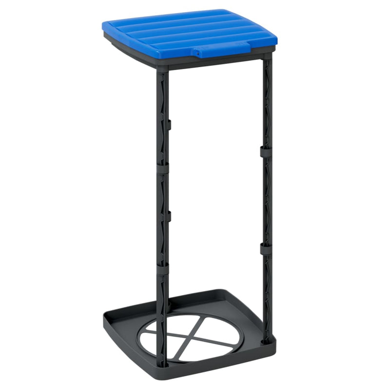 Set 2 Porta Sacchi Spazzatura Pieghevoli 60L - Nero e Blu - immagine 6 | SolPatio - Image 6 of 7