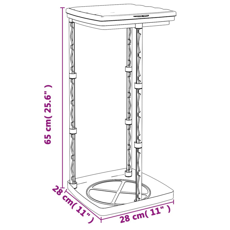 Set 2 Porta Sacchi Spazzatura Pieghevoli 60L - Nero e Blu - immagine 7 | SolPatio - Image 7 of 7