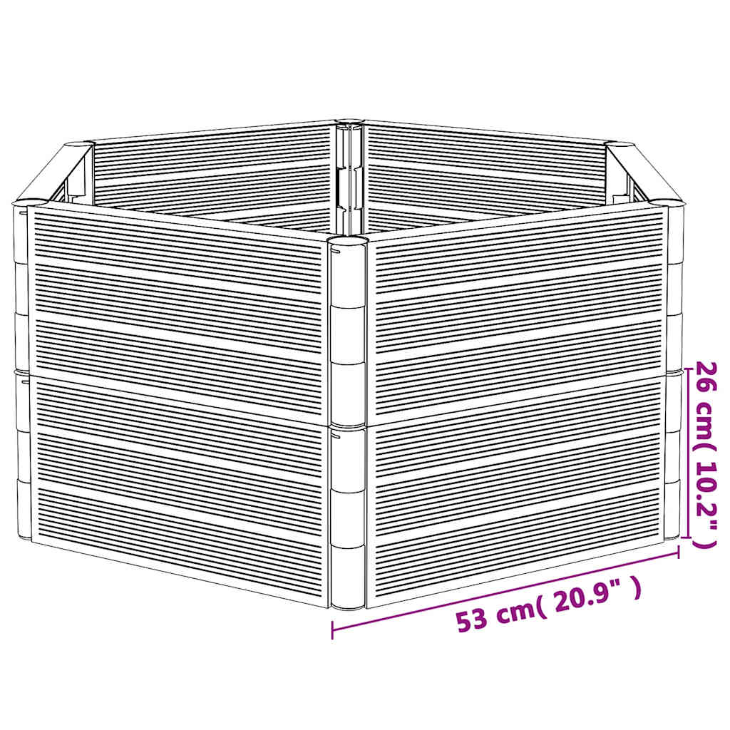 vidaXL Modular Garden Planter, PP, 12 Anthracite Panels - Image 4 of 4