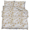 vidaXL Set Copripiumino Bianco e Marrone 240x220 cm in Cotone - Image 2 of 5