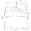 vidaXL Set Copripiumino Bianco e Marrone 200x200 cm in Cotone - Image 5 of 5