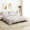 vidaXL Set Copripiumino Bianco e Marrone 200x200 cm in Cotone - Image 1 of 5
