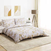 vidaXL Set Copripiumino Bianco e Marrone 200x220 cm in Cotone - Image 1 of 5