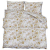 vidaXL Set Copripiumino Bianco e Marrone 260x220 cm in Cotone - Image 2 of 5