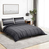 vidaXL Set Copripiumino Grigio Scuro 220x240 cm in Cotone - Image 1 of 5