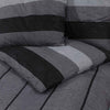 vidaXL Set Copripiumino Grigio Scuro 200x220 cm in Cotone - Image 4 of 5