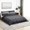 vidaXL Set Copripiumino Grigio Scuro 140x200 cm in Cotone - Image 1 of 5