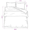 vidaXL Set Copripiumino Grigio Scuro 260x220 cm in Cotone - Image 5 of 5