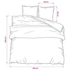 vidaXL Set Copripiumino Grigio 220x240 cm in Cotone - Image 5 of 5