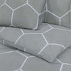 vidaXL Set Copripiumino Grigio 260x220 cm in Cotone - Image 4 of 5