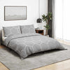 vidaXL Set Copripiumino Grigio 260x220 cm in Cotone - Image 1 of 5