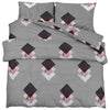 vidaXL Set Copripiumino Grigio 155x220 cm in Cotone - Image 2 of 5