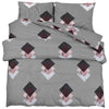 vidaXL Set Copripiumino Grigio 225x220 cm in Cotone - Image 2 of 5