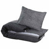 vidaXL Set Copripiumino Grigio Scuro 155x220 cm in Cotone - Image 3 of 5