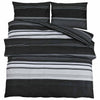 vidaXL Set Copripiumino Nero e Bianco 140x200 cm in Cotone - Image 2 of 5