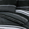 vidaXL Set Copripiumino Nero e Bianco 140x200 cm in Cotone - Image 4 of 5