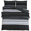vidaXL Set Copripiumino Nero e Bianco 240x220 cm in Cotone - Image 2 of 5